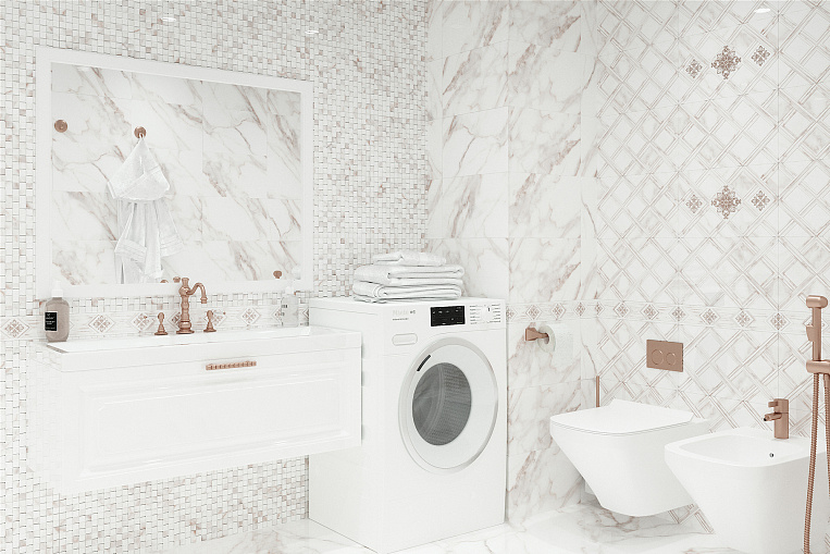 Интерьерные фото коллекции Calacatta Gold GT